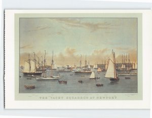 Postcard The Yacht Squadron At Newport, Rhode Island