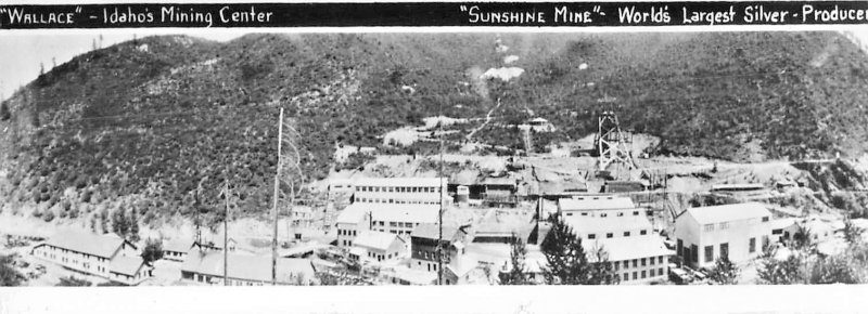 Wallace Idaho Mining Center~Sunshine Mine~World's Largest Silver~RPPC Real Photo