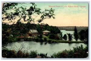 1910 View at Foster's Lock Rideau River Canada Antique Posted Postcard