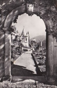 Switzerland Morcote Eingang zum Friedhof Real Photo