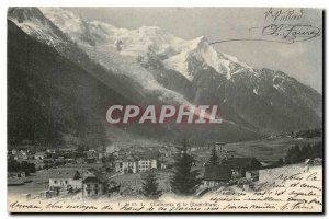 Old Postcard Chamonix and Mont Blanc