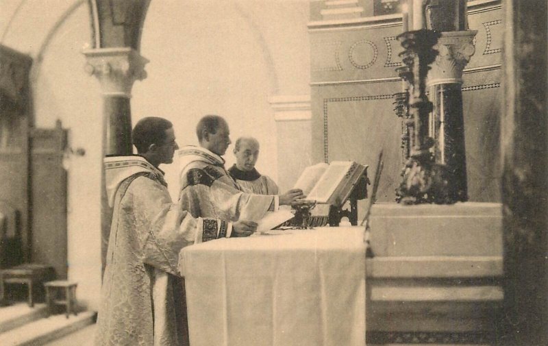 Belgium St. Andrew's Abbey Lophem Loppem Bruges PAX CHRISTI Priests Solemn Mass