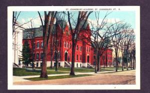 VT View St Johnsbury Academy School VERMONT Postcard