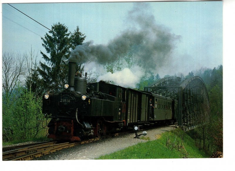 Steam Railway Train Locomotive, 1981, Waldneukirchen,  Austria