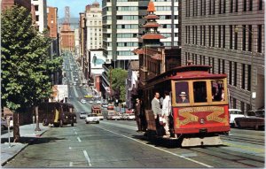 Postcard CA San Francisco Cable Car