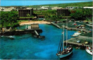 Postcard PIER SCENE Kailua Hawaii HI AL9333