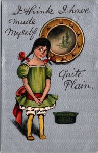 Girl, I Think I Have Made Myself Vintage Postcard C010