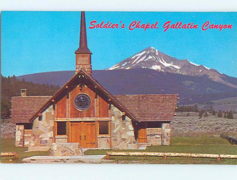 Unused Pre-1980 CHURCH SCENE Bozeman Montana MT hs6480