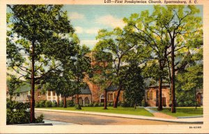 South Carolina Spartanburg First Presbyterian Church Curteich