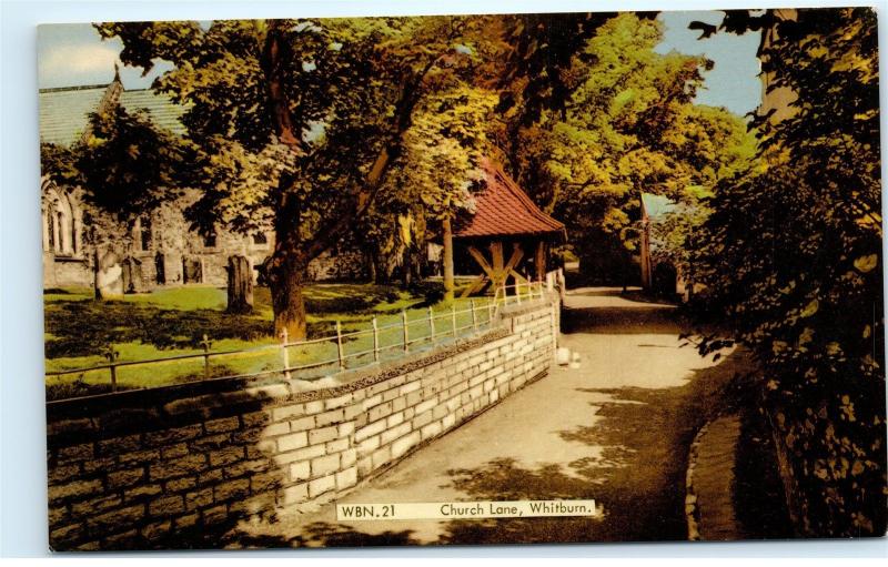 Church Lane Whitburn West Lothian Scotland Vintage Postcard D51