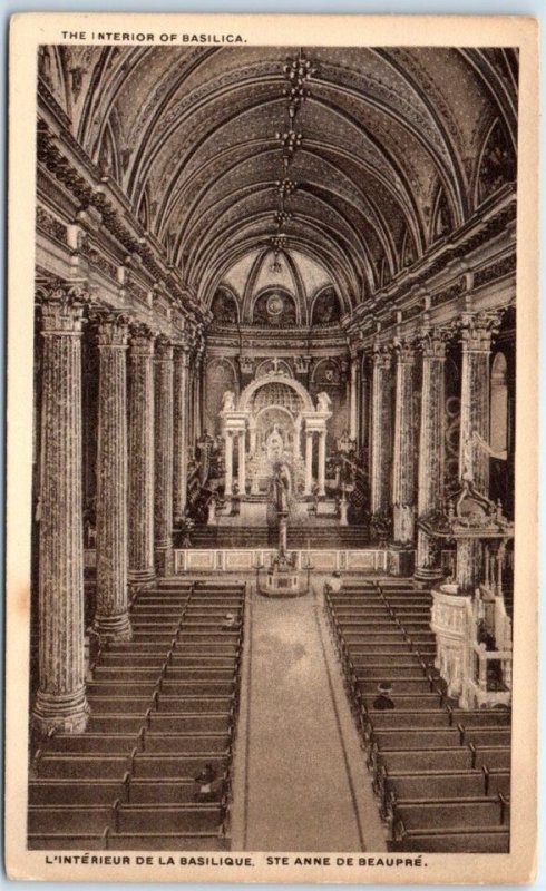 M-39791 The Interior of Basilica Sainte-Anne-de-Beaupré Canada