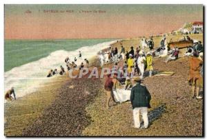 Old Postcard Cayeux Sur Mer The hour of the bath