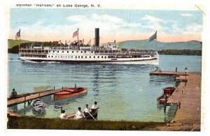 Postcard BOAT SCENE Lake George New York NY AR7143