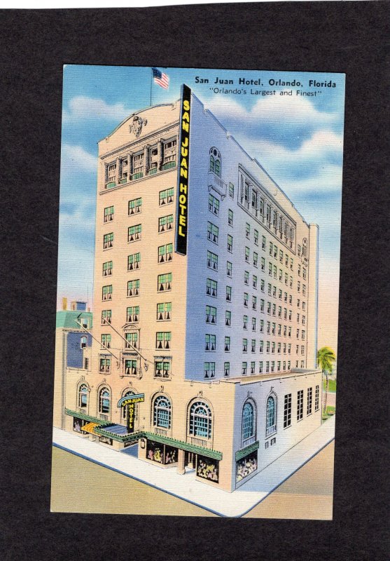 San Juan Hotel Orlando, Florida Postcard Vintage Historic Building