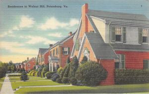 Petersburg Virginia 1947 Postcard Residence in Walnut Hill