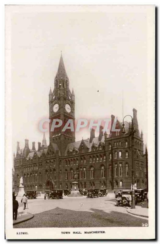 Postcard Old Town Hall Manchester