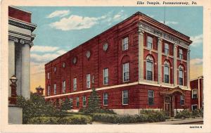 Elks Temple Punxsutawney Pennsylvania Antique Postcard P2639