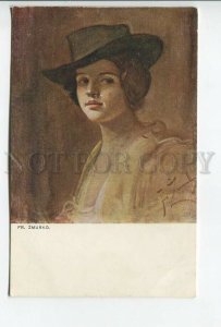 461998 ZMURKO Belle Dancer in Hat Vintage postcard #446