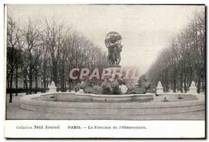 Paris Postcard Old Fountain of & # 39observatoire