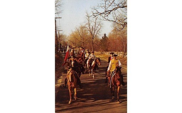 Militia Men gathered on the Commons Sudbury, Massachusetts