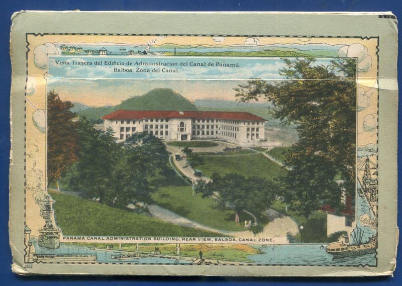 Panama & Canal La Zona del Club House Ancon Hospital Chorrera Fallls postcard  