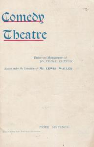 Monsieur Beaucaire Lewis Waller London Comedy Theatre Antique Old Programme