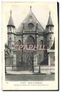 Postcard Old Paris Arts et Metiers Ancient Church of Saint Martin Priure