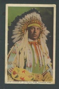 1943 Chief Sunrise Of The Blood Tribe Canadian West Calgary Exhibition