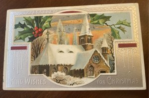 Silver Frame Vintage Christmas Postcard Lot