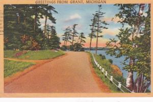 Michigan Greetings From Grant 1959