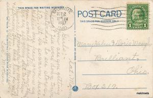 1937 Swimming Pool Muncie Indiana Teich postcard 11680