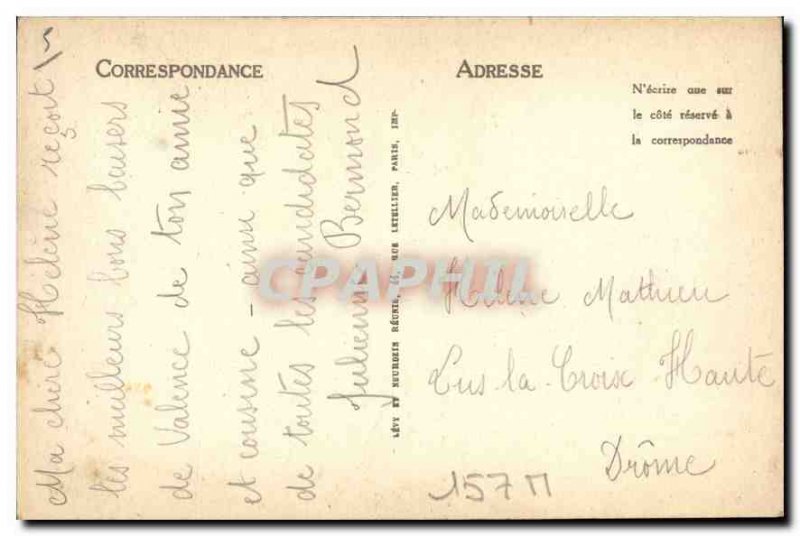 Old Postcard Valence Parc Jouvet