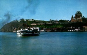 Canada The Citadel Seen From The Ferry Boat Quebec Chrome Postcard 09.89