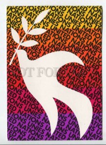 441136 UNITED NATIONS 1976 philatelic exhibition cancellation advertising pigeon