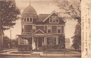 E3/ Westfield New York NY Postcard Chautauqua Sanitarium Building  1909
