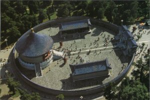 China Postcard-A Bird's Eye View of The Hall of Imperial Vault of Heaven RR13325