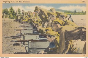 Sighting Guns at Rifle Practice , 1930-40s