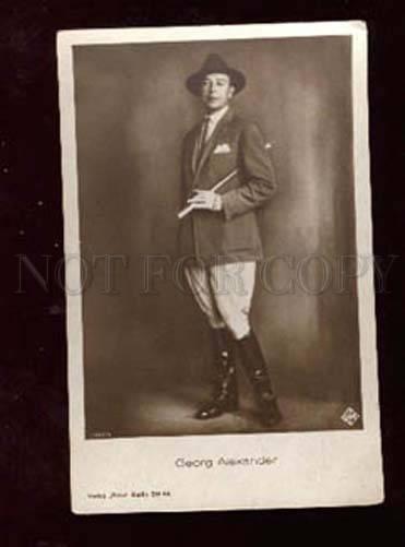 006939 Georg ALEXANDER German MOVIE Star Vintage PHOTO PC