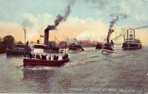 NEW ORLEANS LOUISANA - MISSISSIPPI RIVER various ships