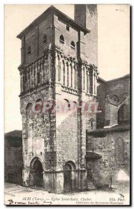 Old Postcard Albi Church Saint Salvi bell