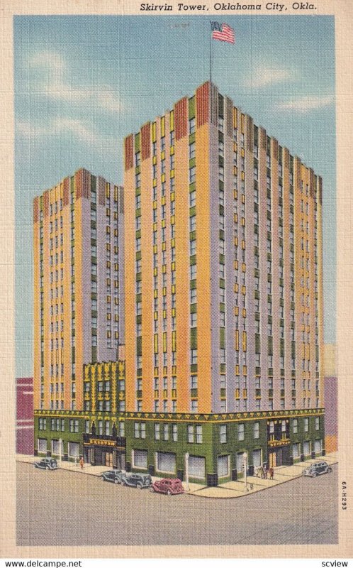 OKLAHOMA CITY, Oklahoma, 1930-1940's; Skirvin Tower