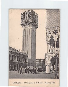 Postcard Gennaio Il Campanile di S. Marco Venice Italy