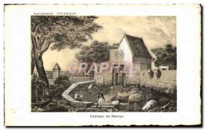 Old Postcard Old Chateau de Guyenne Benoge