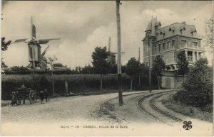 CPA CASSEL - Route de la Gare (136447)