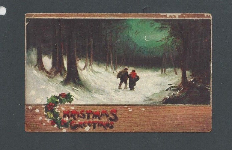Post Card 1908 Chicago IL Early Xmas Card