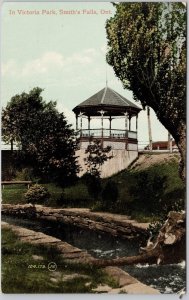 Vintage Victoria Park Smith's Falls Ontario Litho Postcard 1909 H81