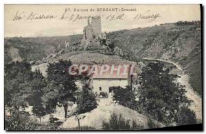 Old Postcard Ruins of Crozant