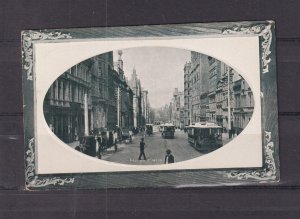 VICTORIA, MELBOURNE, COLLINS STREET, TRAMS, c1910 ppc., unused.
