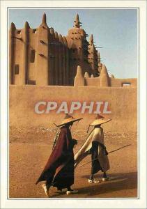  Modern Postcard Mali Djenne the mosque D clay