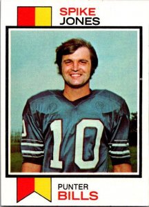 1973 Topps Football Card Spike Jones Buffalo Bills sk2459